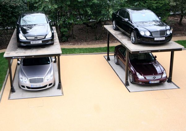 Areal Parkir Bertingkat untuk Rumah Mewah