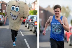 Pakai Kostum Buah Zakar di Lomba Lari, Pria Ini Sadarkan Risiko Kanker Testis
