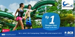 Pakai Flazz, ke Waterbom Jakarta Cuma Rp1,-