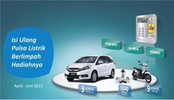 Beli Pulsa Listrik Prabayar Lewat e-Banking BCA, Satu Unit Mobil Menanti