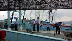Satgas Anti Ilegal Fishing, Danlantamal dan Kajati Maluku Garap MV Haifa
