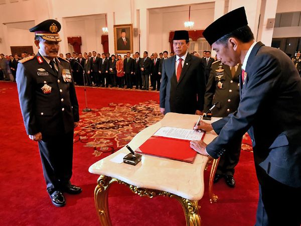 Badrodin Haiti Resmi Jadi Kapolri