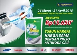 Rinso Matic Top Load Liquid Turun Harga, Mencuci Jadi Lebih Hemat