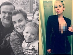 Wayne Rooney Foto Mesra dengan Keluarga, Miley Cyrus Ekspos Payudara