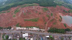 Ini Penampakan Area Garuda Raksasa Yang Rata dengan Tanah dari Udara