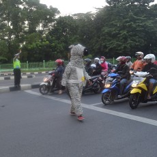 Zebra Ini Ajak Warga Bekasi Tertib Lalu Lintas