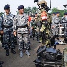 Koarmabar Gelar Apel Pasukan Pengamanan VVIP Peringatan Konferensi Asia-Afrika