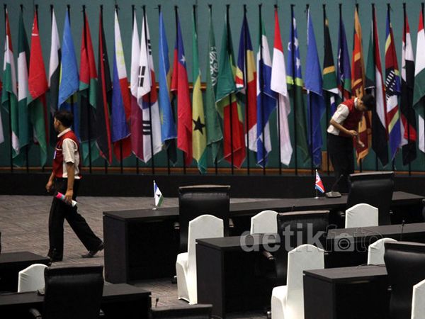 Persiapan di JCC Jelang Peringatan KAA