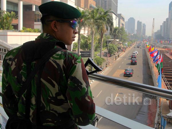 Pengamanan Peringatan KAA di Bundaran HI