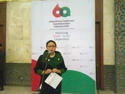 Menlu Retno Pimpin Pertemuan Menteri KAA di JCC