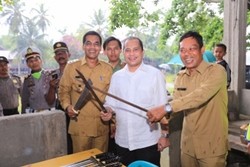 Menteri Marwan Tinjau Lokasi Transmigrasi Baru di Aceh Barat