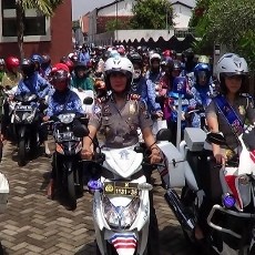 Konvoi Motor 1.000 Kartini di Kota Probolinggo Pecahkan Rekor MURI