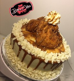 Yummy! Fried Chicken Cake, Cake Rasa Ayam Goreng Tepung