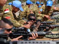 Prajurit TNI dan Tentara Prancis Latihan Bersama di Libanon
