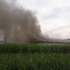 Pabrik Baja di Mojokerto Terbakar