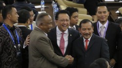 Plt Ketua KPK, Kapolri, dan Menteri Kabinet Kerja Hadiri KAA Parlemen di DPR