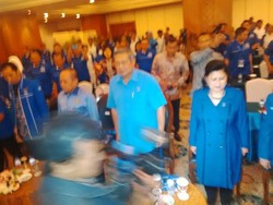 SBY, Ani Yudhoyono, dan Ibas Hadiri Acara Kader Muda Demokrat