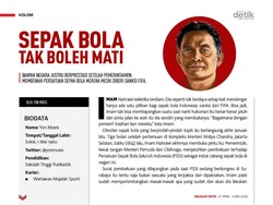 Sepak Bola Tak Boleh Mati