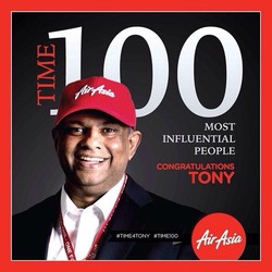 CEO Grup AirAsia Tony Fernandes Individu Berpengaruh di Dunia