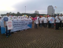 Ribuan Masyarakat Antusias Ikuti Pekan Imunisasi Dunia di Monas