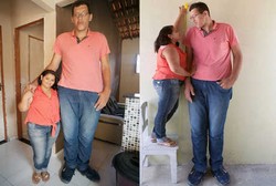 Cihuy, Pria Tertinggi di Brazil Ini Akhirnya Temukan Pasangan Hidup