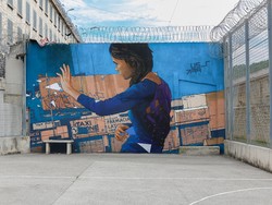 Seniman Grafiti Prancis Percantik Ruang Tahanan dengan Mural