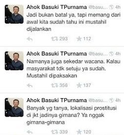 Diserbu Pertanyaan Soal Lokalisasi Prostitusi, Ini Penjelasan Ahok