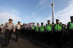 Polda Metro Jaya Gelar Pasukan Pengamanan May Day