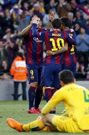Messi-Suarez-Neymar Sudah Tembus 100 Gol