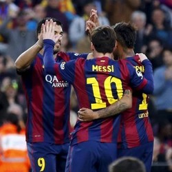 Messi-Suarez-Neymar Sudah Tembus 100 Gol