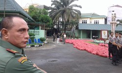 Kodim Langkat Amankan 50 Ton Bawang Merah Ilegal asal Malaysia