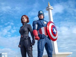 Keren! The Avengers Beraksi di Depan Monas