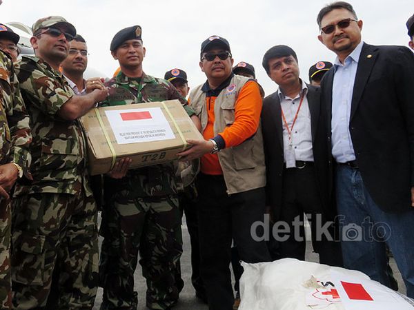 4 Ton Bantuan Indonesia Tiba di Nepal