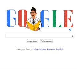 Peringati Hardiknas, Google Tampilkan Ki Hajar Dewantara