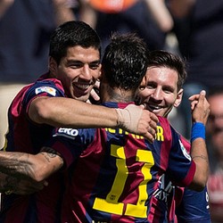 Suarez Hat-trick, Barca Pesta Delapan Gol ke Gawang Cordoba