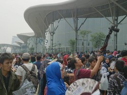 Riuh dan Ramai Indonesia Convention Exhibition Jelang Konser Super Junior Siang Ini