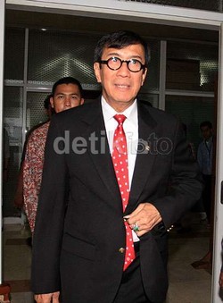 Cerita Menteri Yasonna Saat Menangkan Kubu Agung atas Ical