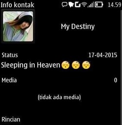 Pembunuhan Sadis, Status Whatsapp Terakhir Maya Sleeping in Heaven