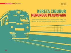 Kereta Cibubur Menunggu Penumpang
