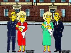 Selain Charlotte Elizabeth Diana, Ini Potret Putri Diana-Charles ala The Simpsons