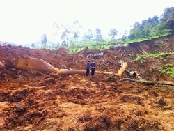 Polisi Telusuri Pemicu Ledakan Pipa dalam Longsor di Pangalengan