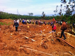 Tiga Titik Jadi Fokus Tim Gabungan Mencari Korban Longsor Pangalengan