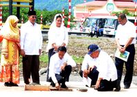 Jokowi Letakkan Batu Pertama Pembangunan Masjid Raya Maluku Utara