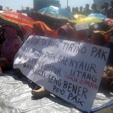 Tagih Janji Ganti Rugi, Korban Lumpur Lapindo Sempat Blokir Jalan Raya Porong