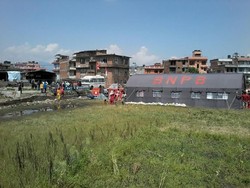 Gempa 7,4 SR, Sejumlah Rumah di Sekitar Field Hospital Indonesia Runtuh