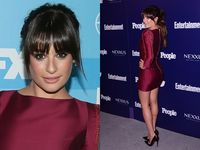 Lea Michele Pamer Kaki Jenjang