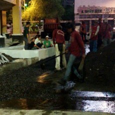 50 Ton Aspal Perhari Untuk Perbaiki Jalan di Surabaya