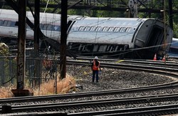 KNKT AS: KA Anjlok di Philadelphia Kecepatannya 2 Kali yang Diizinkan