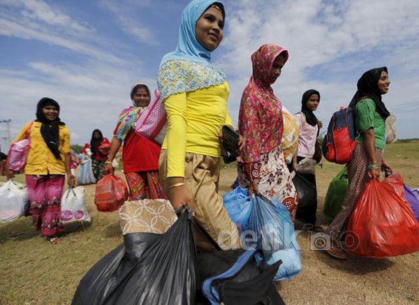 Pengungsi Rohingya Dipindahkan