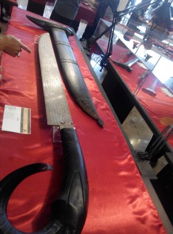 Golok Tanduk Domba Tjahjo Kumolo Dipajang di Pameran Keris Nusantara